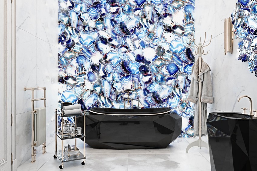A Venetian Mirror Dramatically Enhances this Superb Bathroom Design 3