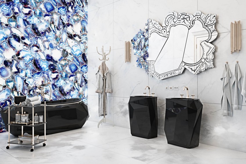 A Venetian Mirror Dramatically Enhances this Superb Bathroom Design 4