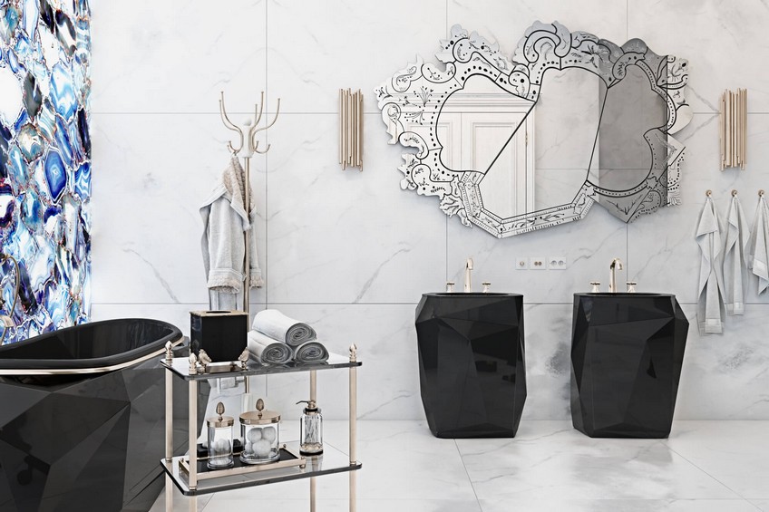 A Venetian Mirror Dramatically Enhances this Superb Bathroom Design 5