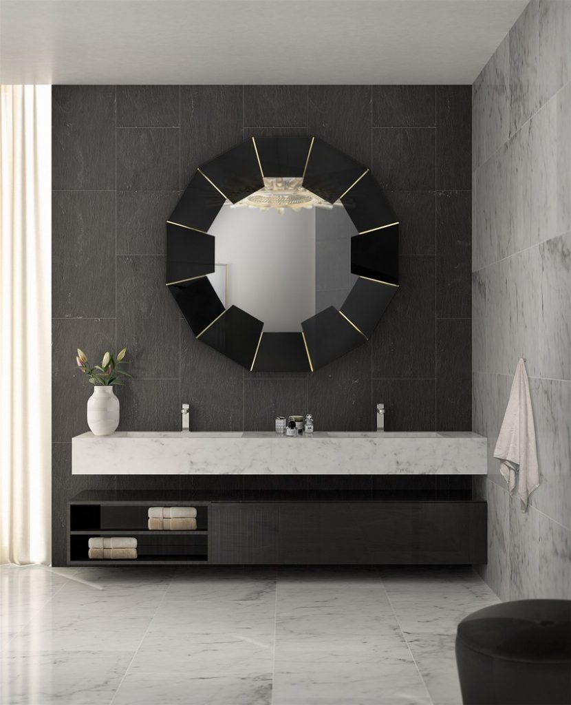 10 Oversized Mirrors that Are the Perfect Match to Any Bathroom Set