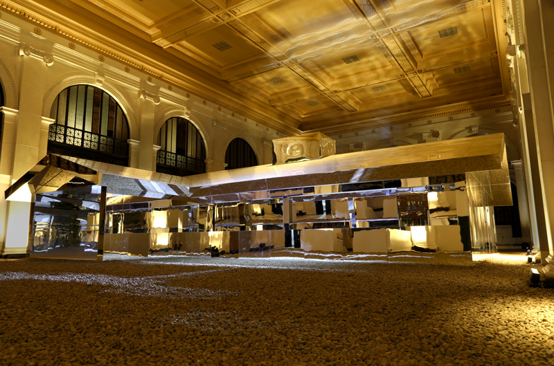 Doug Aitken Creates A Mirrored House In An Old Bank In Detroit